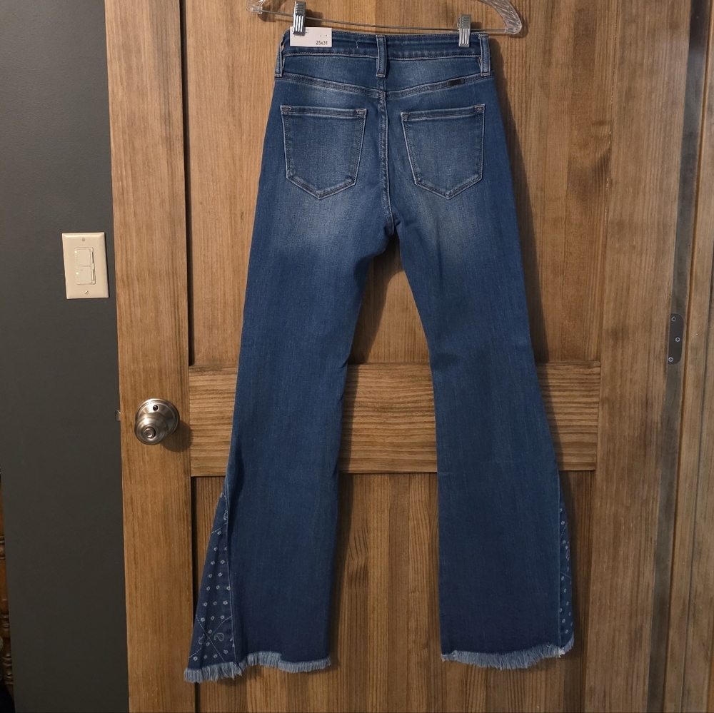 KanCan Dark Blue Flare Jeans - Picture 4 of 7